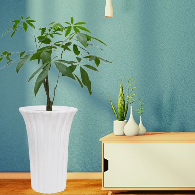 NON UTILIZZATO] Vaso Piante Quadrato Con Inserto HHG-584 Legno Acacia 32x32x32cm Legno Chiaro 72877047