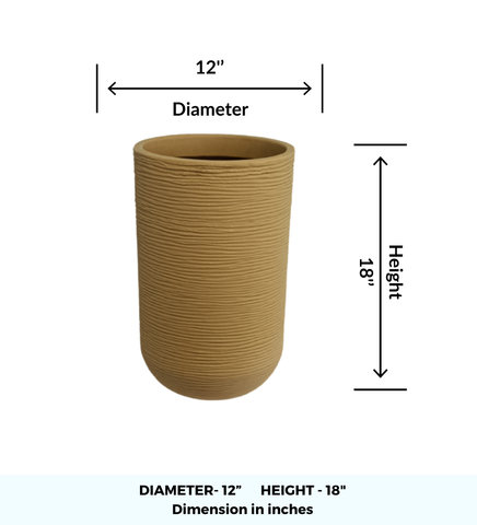Medium Iris Round Pot -18"