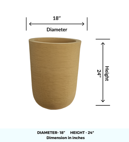 Big Iris Round Pot - 24''
