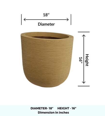 Big Iris Round Pot - 16''