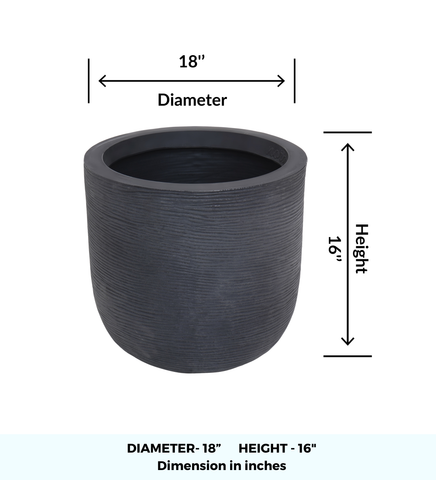 Big Iris Round Pot - 16''