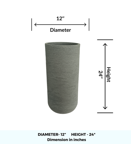 Medium Iris Round Pot - 24''