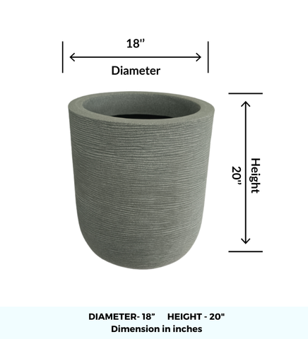 Big Iris Round Pot - 20''
