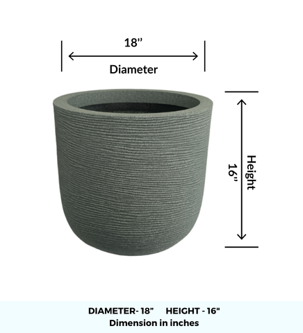 Big Iris Round Pot - 16''