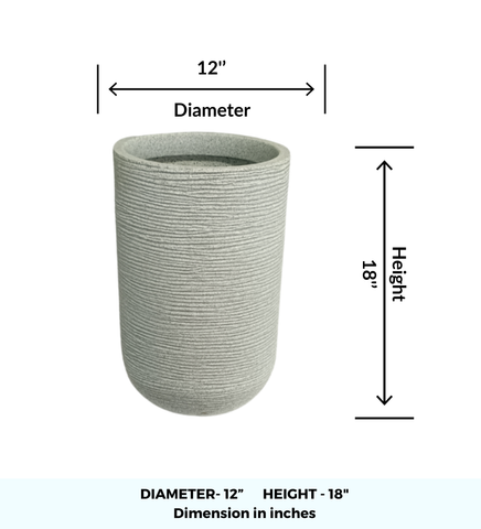 Medium Iris Round Pot -18"