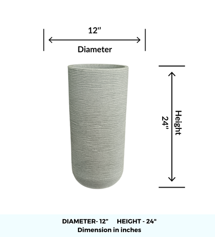 Medium Iris Round Pot - 24''