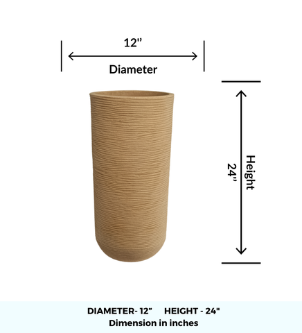 Medium Iris Round Pot - 24''