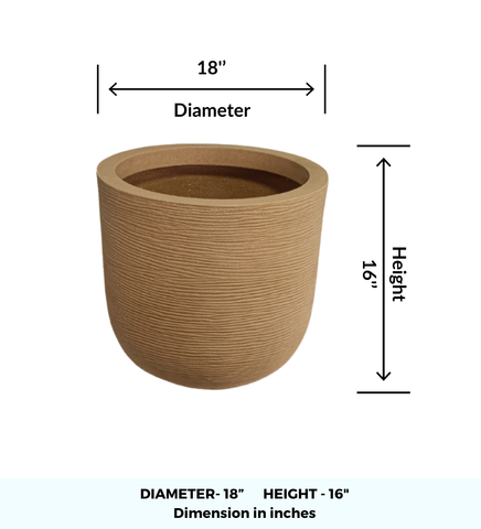 Big Iris Round Pot - 16''