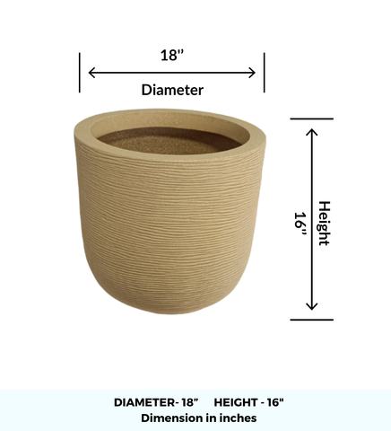 Big Iris Round Pot - 16''