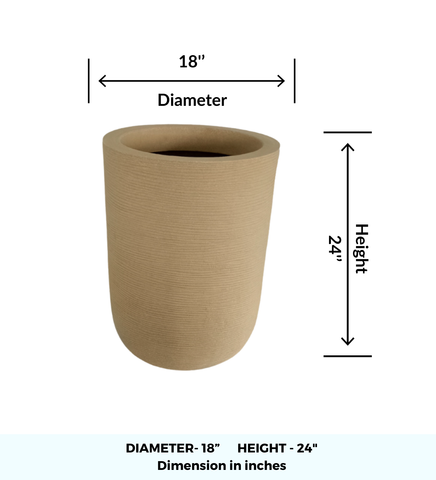 Big Iris Round Pot - 24''