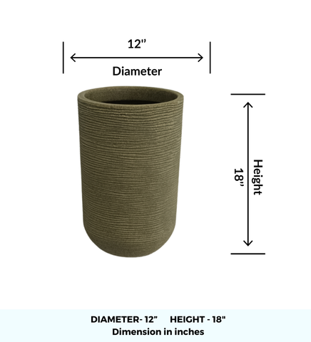 Medium Iris Round Pot -18"