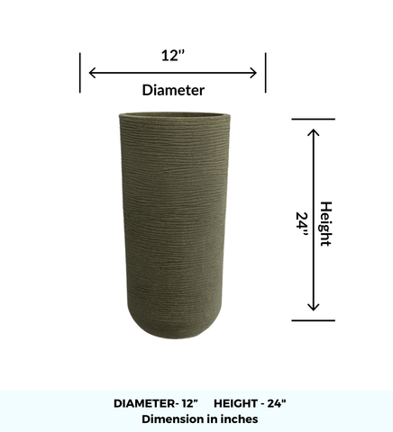 Medium Iris Round Pot - 24''