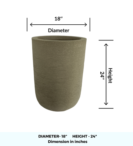 Big Iris Round Pot - 24''