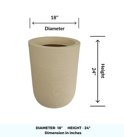 Big Iris Round Pot - 24''