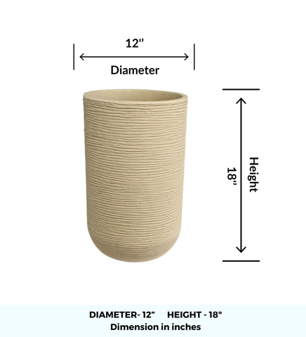 Medium Iris Round Pot -18"